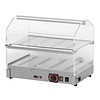 RedFox Countertop Heating Display 2-Level, 0,40 kW, from 30 to 60 °C, with Slanted Glass, Silver