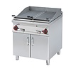 RM GASTRO Gazowy grill lawowy 2x 380 x 660 mm, 2 strefy grzewcze, 24 kW na podstawie z szafką