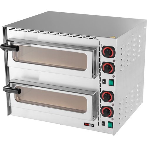RedFox Double Deck Electric Pizza Oven 3,4 kW, 4 x Ø 35 cm RedFox Double Deck Electric Pizza Oven 3,4 kW, 4 x Ø 35 cm