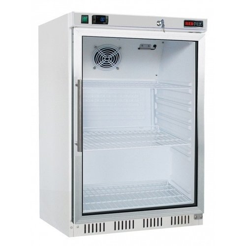 RedFox Glass Door Refrigerator 130 L, 2 °C to 8 °C RedFox Glass Door Refrigerator 130 L, 2 °C to 8 °C