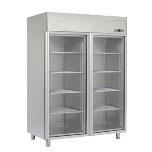 RM GASTRO Double Glass Door Refrigerator GN 2/1, 1300 L, -2 °C to +8 °C RM GASTRO Double Glass Door Refrigerator GN 2/1, 1300 L, -2 °C to +8 °C