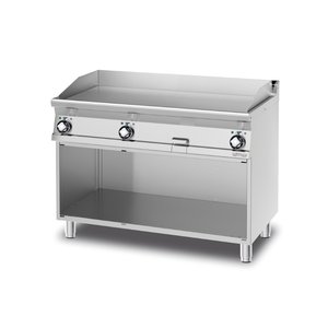 RM GASTRO Electric Griddle 1160 x 510 mm, Smooth, Superchromed, 3 Heating Zones, 16,65 kW, 400V on Half-Open Base RM GASTRO Electric Griddle 1160 x 510 mm, Smooth, Superchromed, 3 Heating Zones, 16,65 kW, 400V on Half-Open Base