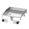 RM GASTRO Built-in Electric Griddle 760 x 680 mm, Smooth, Chromed, 2 Heating Zones, 15 kW