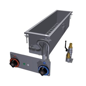 RM GASTRO Water Built-in Electric Bain Marie, 1-Chamber, 7 x GN 1/9, 1,65 kW