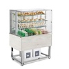 RedFox Refrigerated Display Rectangular, 3 x 1/1 GN, from 4°C to 8°C, Stationary, Silver