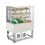 RedFox Refrigerated Display Rectangular, 4 x 1/1 GN, from 4°C to 8°C, Stationary Open to the Sides with LED Lighting,