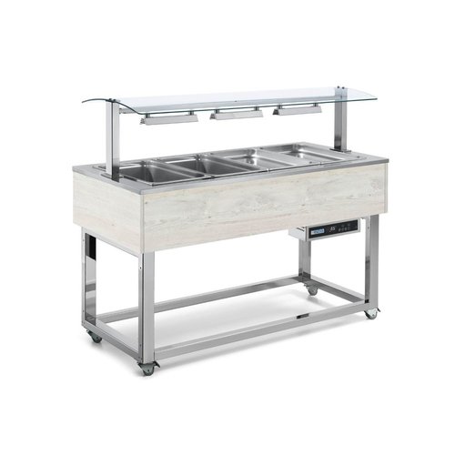 RedFox Warming cabinet 4 x 1/1 GN 200 mm, with drain valve, temperature +60 °C to +90 °C, color RAL RedFox Warming cabinet 4 x 1/1 GN 200 mm, with drain valve, temperature +60 °C to +90 °C, color RAL