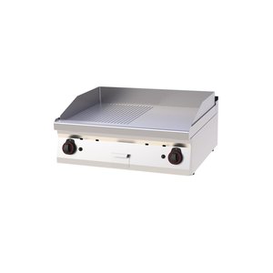 RedFox Countertop Gas Griddle 796 x 510 mm, Smooth/Ribbed, Chromed, 2 Heating Zones, 14 kW RedFox Countertop Gas Griddle 796 x 510 mm, Smooth/Ribbed, Chromed, 2 Heating Zones, 14 kW