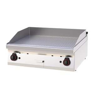 RedFox Countertop Gas Griddle 796 x 510 mm, Ribbed, 2 Heating Zones, 14 kW RedFox Countertop Gas Griddle 796 x 510 mm, Ribbed, 2 Heating Zones, 14 kW
