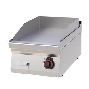 RedFox Elektryczna płyta grillowa 396 x 510 mm, gładka, chromowana, 4,5 kW, 400V, nastawna