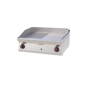 RedFox Elektryczna płyta grillowa 796 x 510 mm, gładka/ryflowana, chromowana, 2 strefy grzewcze, 9 kW, 400V, nastawna RedFox Elektryczna płyta grillowa 796 x 510 mm, gładka/ryflowana, chromowana, 2 strefy grzewcze, 9 kW, 400V, nastawna
