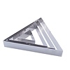 de BUYER Stainless steel triangular pastry ring, 9.6 x 4.5 cm DE BUYER