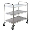 Saro Stainless Steel 3 Tier Service Trolley 940 x 860 x 540 mm, max 75 kg
