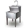 Saro Janitorial Wash Basin, 700x500x(h)850 mm with Perforated Stand and Battery Saro Janitorial Wash Basin, 700x500x(h)850 mm with Perforated Stand and Battery
