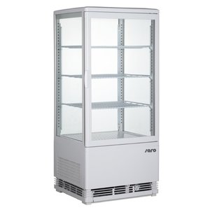Saro Refrigerated Display Square, 78 L, from 0°C to 12°C, Countertop, Ventilated, White Saro Refrigerated Display Square, 78 L, from 0°C to 12°C, Countertop, Ventilated, White