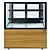 Saro Cake Showcase Rectangular, 300 L, from 2°C to 8°C, Stationary, Brown