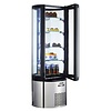 Saro Cake Showcase Round, 360 L, from 2°C to 8°C, Stationary, Black-Silver