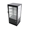 Saro Refrigerated Display Square, 78 L, from 0°C to 12°C, Countertop, Ventilated, Black