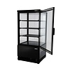 Saro Refrigerated Display Square, 78 L, from 0°C to 12°C, Countertop, Ventilated, Black