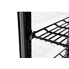 Saro Refrigerated Display Square, 78 L, from 0°C to 12°C, Countertop, Ventilated, Black