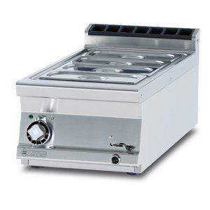 RM GASTRO Bemar wodny elektryczny 1-komorowy, GN 1/1 + GN 1/3, nastawny z zaworem spustowym, ﻿2,85 kW