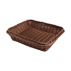 TOM-GAST Basket GN 1/2, polirattan, brown VERLO TOM-GAST Basket GN 1/2, polirattan, brown VERLO