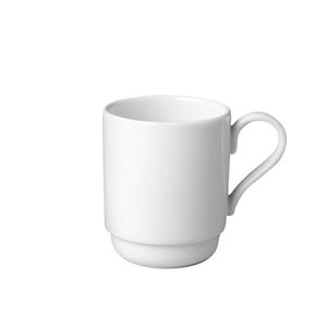 Rak Stackable White Cup 280 ml, Banquet Rak Stackable White Cup 280 ml, Banquet
