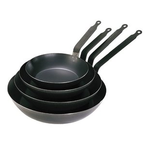 de BUYER Patelnia uniwersalna ze stali niebieskiej Ø360 mm La Lyonnaise de BUYER Patelnia uniwersalna ze stali niebieskiej Ø360 mm La Lyonnaise