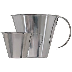 TOM-GAST Stainless Steel Measuring Jug, 1 L with Open Handle TOM-GAST Stainless Steel Measuring Jug, 1 L with Open Handle