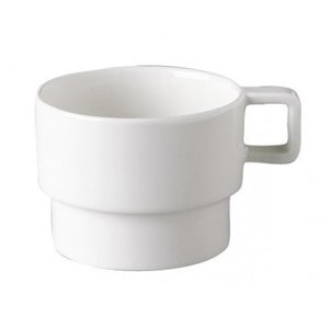 Rak Stackable White Tea Cup 230 ml, Nordic Rak Stackable White Tea Cup 230 ml, Nordic