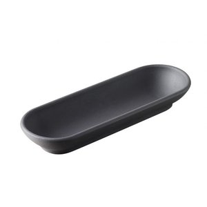 TOM-GAST Basalt serving cocktail party baguette for nibbles, matt slate style color Solid Macarons Serving Tray / 6S line REVOL