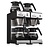 BRAVILOR BONAMAT Filter Coffee Machine with 4 Decanters, 24 L/h, 4,28 kW