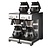 BRAVILOR BONAMAT Filter Coffee Machine with 4 Decanters, 24 L/h, 4,28 kW