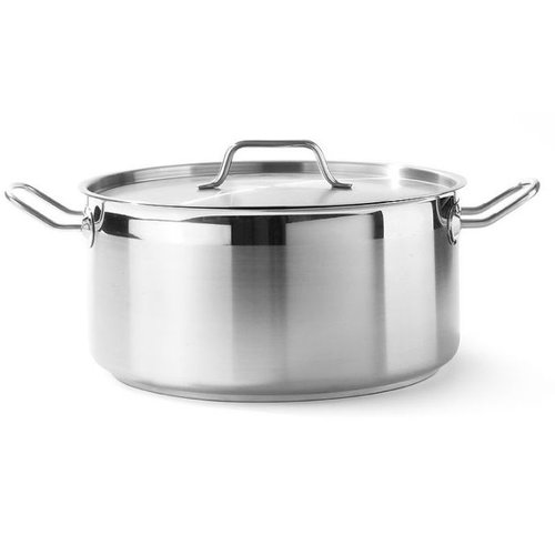 Hendi Stainless Steel Low Pot with Lid 12 L Ø 320 mm Hendi Stainless Steel Low Pot with Lid 12 L Ø 320 mm
