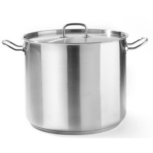 Hendi Garnek wysoki z pokrywką 5 L Ø 200 mm ze stali nierdzewnej Hendi Garnek wysoki z pokrywką 5 L Ø 200 mm ze stali nierdzewnej