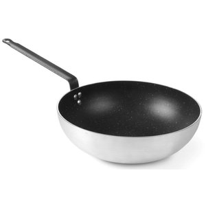 Hendi Patelnia Wok aluminiowa z marmurową powłoką nieprzywierającą - 320x(H)100 mm Hendi Patelnia Wok aluminiowa z marmurową powłoką nieprzywierającą - 320x(H)100 mm