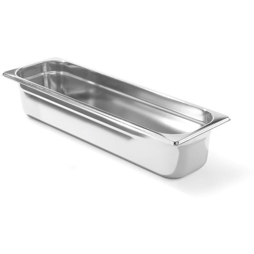 Hendi Stainless Steel Gastronorm Container 2/4 40 mm Hendi Stainless Steel Gastronorm Container 2/4 40 mm