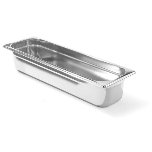 Hendi Stainless Steel Gastronorm Container 2/4 65 mm Hendi Stainless Steel Gastronorm Container 2/4 65 mm