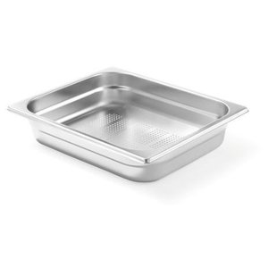Hendi Stainless Steel Gastronorm Container 1/2 65 mm, Perforated
