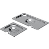 Hendi Stainless Steel Gastronorm Lid 1/2 Notched