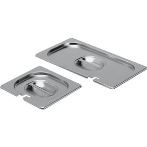Hendi Stainless Steel Gastronorm Lid 1/2 Notched