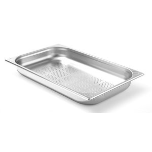 Hendi Stainless Steel Gastronorm Container 1/1 65 mm, Perforated Hendi Stainless Steel Gastronorm Container 1/1 65 mm, Perforated