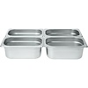 Hendi Stainless Steel Gastronorm Container 1/4 150 mm Hendi Stainless Steel Gastronorm Container 1/4 150 mm