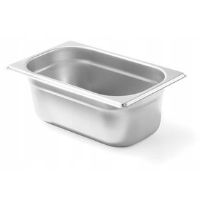 Hendi Stainless Steel Gastronorm Container 1/4 100 mm Hendi Stainless Steel Gastronorm Container 1/4 100 mm