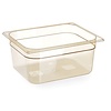 Hendi Grilamid Gastronorm Container 1/2 150 mm, Transparent-Yellow High Temperature Resistant