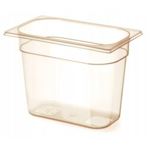 Hendi Grilamid Gastronorm Container 1/4 150 mm, Transparent-Yellow High Temperature Resistant Hendi Grilamid Gastronorm Container 1/4 150 mm, Transparent-Yellow High Temperature Resistant