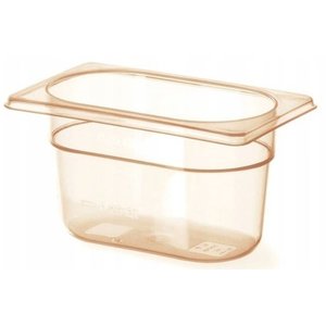 Hendi Grilamid Gastronorm Container 1/9 100 mm, Transparent-Yellow High Temperature Resistant Hendi Grilamid Gastronorm Container 1/9 100 mm, Transparent-Yellow High Temperature Resistant