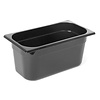 Hendi Polycarbonate Gastronorm Container 1/3 100 mm, Black
