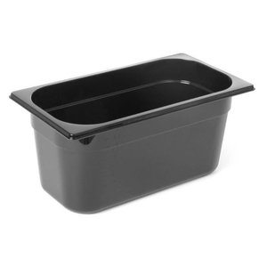 Hendi Polycarbonate Gastronorm Container 1/3 100 mm, Black Hendi Polycarbonate Gastronorm Container 1/3 100 mm, Black