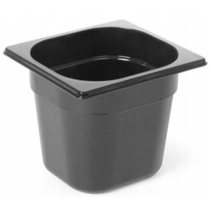 Hendi Polycarbonate Gastronorm Container 1/6 150 mm, Black Hendi Polycarbonate Gastronorm Container 1/6 150 mm, Black